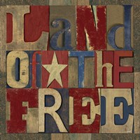 Patriotic Printer Block II Fine Art Print