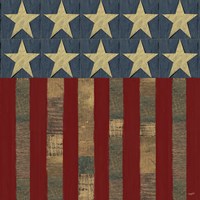 Patriotic Printer Block Flag Fine Art Print