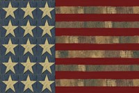 Patriotic Printer Block Flag Fine Art Print