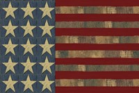 Patriotic Printer Block Flag Fine Art Print