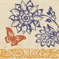 Blue Indigo Butterfly I Fine Art Print