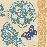 Blue Indigo Butterfly II Fine Art Print