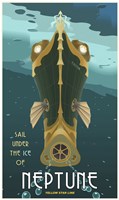 Sail Under The Ice Of Neptune Fine Art Print