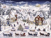 Christmas Sleigh Parade Fine Art Print
