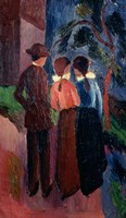 Promenade Of Three People I,  1914 Fine Art Print