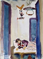 Woman On A Sofa, 1914 Fine Art Print