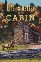 Life Is Better At The Cabin Fine Art Print
