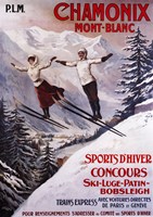 Chamonix Mont-Blanc Sports Fine Art Print