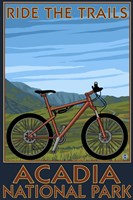 Ride The Trails Acadia Park by Lantern Press - various sizes, FulcrumGallery.com brand
