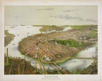Boston From the Air, 1877 Fine Art Print