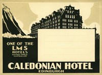 Caledonian Hotel, Edinburg Fine Art Print