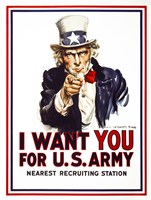 I Want You For U.S. Army Fine Art Print