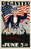Register June 5th, 1917, WWI Fine Art Print