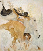 Golden Eyes with Uncle Sam Fine Art Print