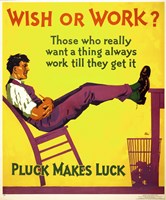 Wish or work? Fine Art Print