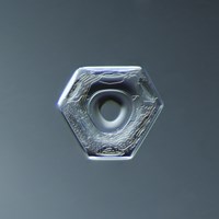 Triangular Plate Snowflake 006.2.9.2014 Fine Art Print