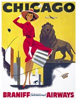 Chicago, Braniff International Airways Fine Art Print