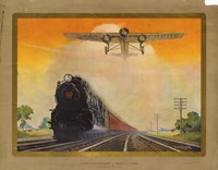 Giant Conquerers of Space and Time Pennsylvania Railroad Fine Art Print