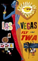 Las Vegas, Fly TWA Fine Art Print