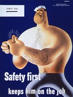 Safety First Keeps Him on the Job Fine Art Print
