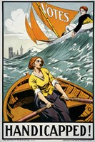 Women's Suffrage, Handicapped, London! Fine Art Print