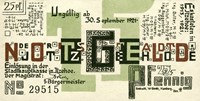25 PF Notgeld, Itzehoe, Back Fine Art Print