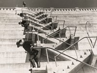 A Fire Escape on a Dam Fine Art Print