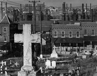 Bethlehem Graveyard and Steel Mill Fine Art Print