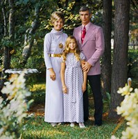 Cernan Poses for a Family Portrait Fine Art Print