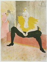 La Clownesse Assise From Elles by Henri de Toulouse-Lautrec - various sizes