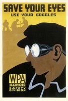 WPA Save Your Eyes Fine Art Print