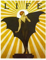 Life Magazine Cover Bat Girl Yellow Fine Art Print