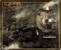 Train Flat Framed Print