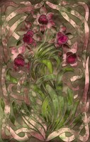 Art Nouveau Pink Floral Fine Art Print