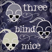 Chalkboard Nursery Rhymes II Framed Print