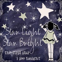 Chalkboard Nursery Rhymes III Framed Print