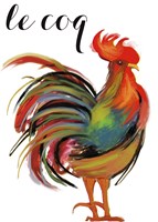 Art Nouveau Rooster II Fine Art Print
