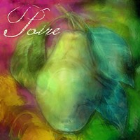 Psychedelic Pear Framed Print