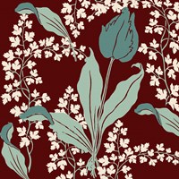 Scarlet and Tulips Fine Art Print