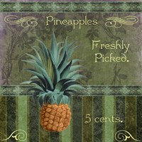 Fresh Pineapples Framed Print
