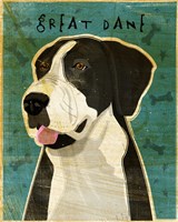 Black Great Dane 2 Fine Art Print