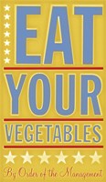 Eat Your Vegetables Framed Print