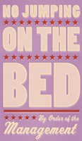No Jumping On The Bed - Girl Fine Art Print