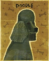 Poodle (black) Fine Art Print