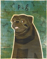 Pug (black) Fine Art Print