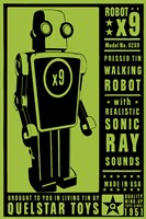 Quelstar X9 Tin Toy Robot Fine Art Print