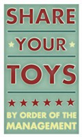 Share Your Toys Fine Art Print