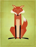 The Crooked Fox Framed Print