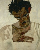 Egon Schiele  Self-Portrait With Bent Head, 1912 Fine Art Print