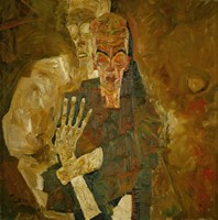 Death And Mann, 1911 by Egon Schiele, 1911 - various sizes, FulcrumGallery.com brand